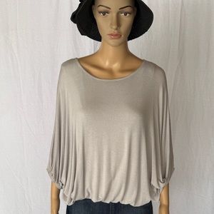 Phase Eight Light Grey Dolman Sleeve Top